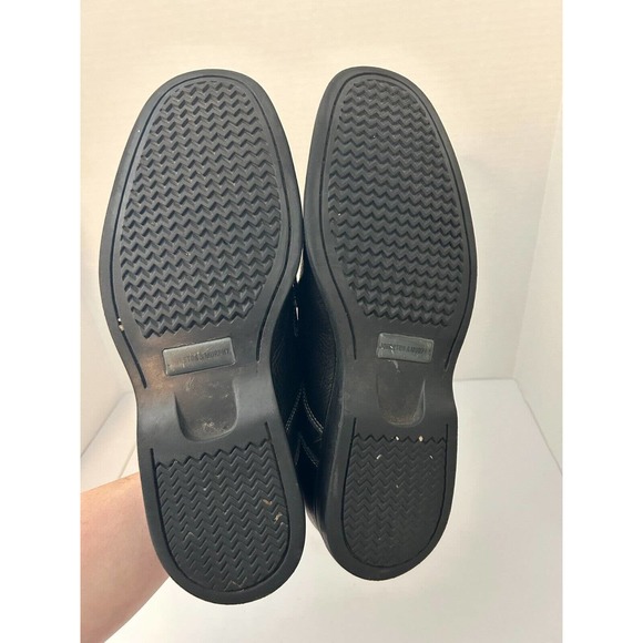 JOHNSTON & MURPHY Shuler Bicycle Toe Oxford Shoes Black Leather Men's Size 11 - Picture 7 of 8